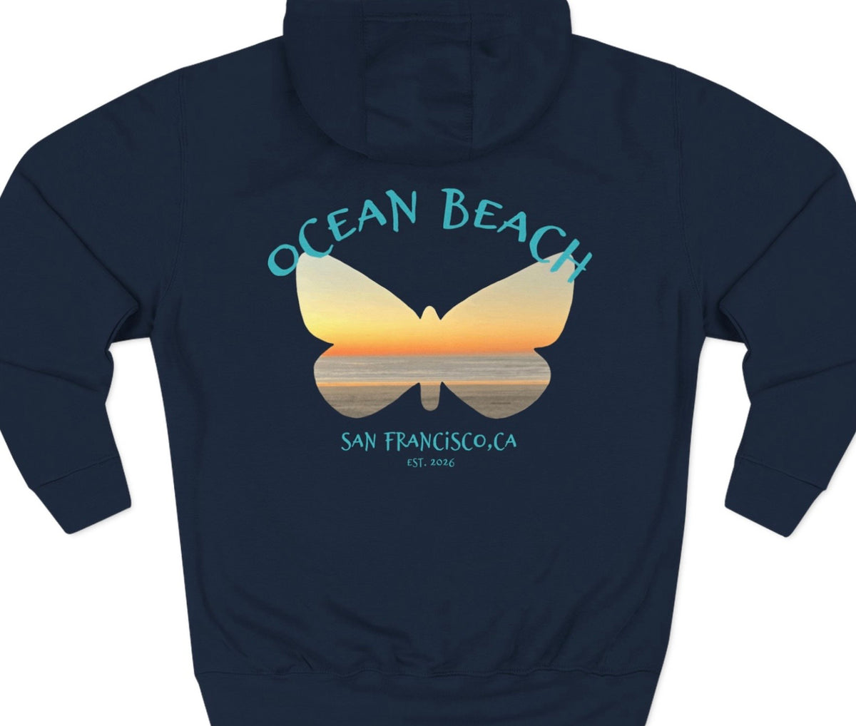 Ocean Beach Butterfly Sunset